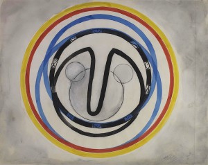 Manuel Ángeles Ortíz: Gran figuración - Cabeza (1965). Tinta, aguada y acuarela sobre papel (44,5 x 55,5 cm)