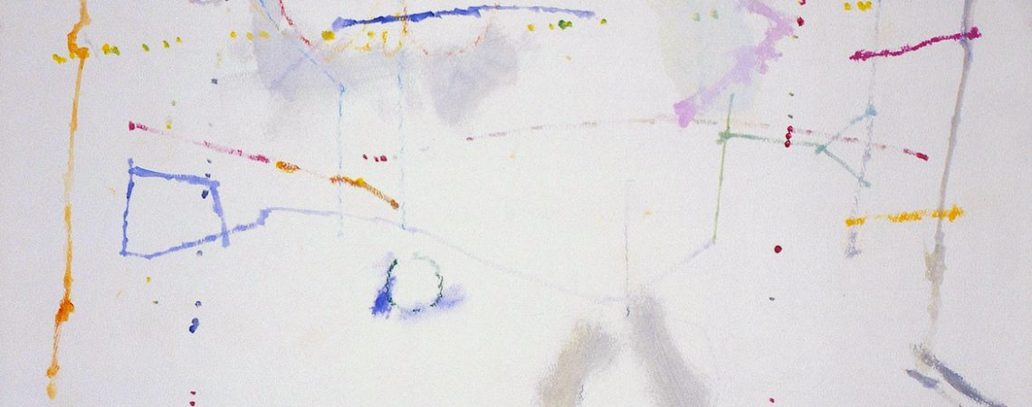 Mompó: Sin título (1966). Gouache y grafito sobre papel japonés (50,5 x 66,5 cm)